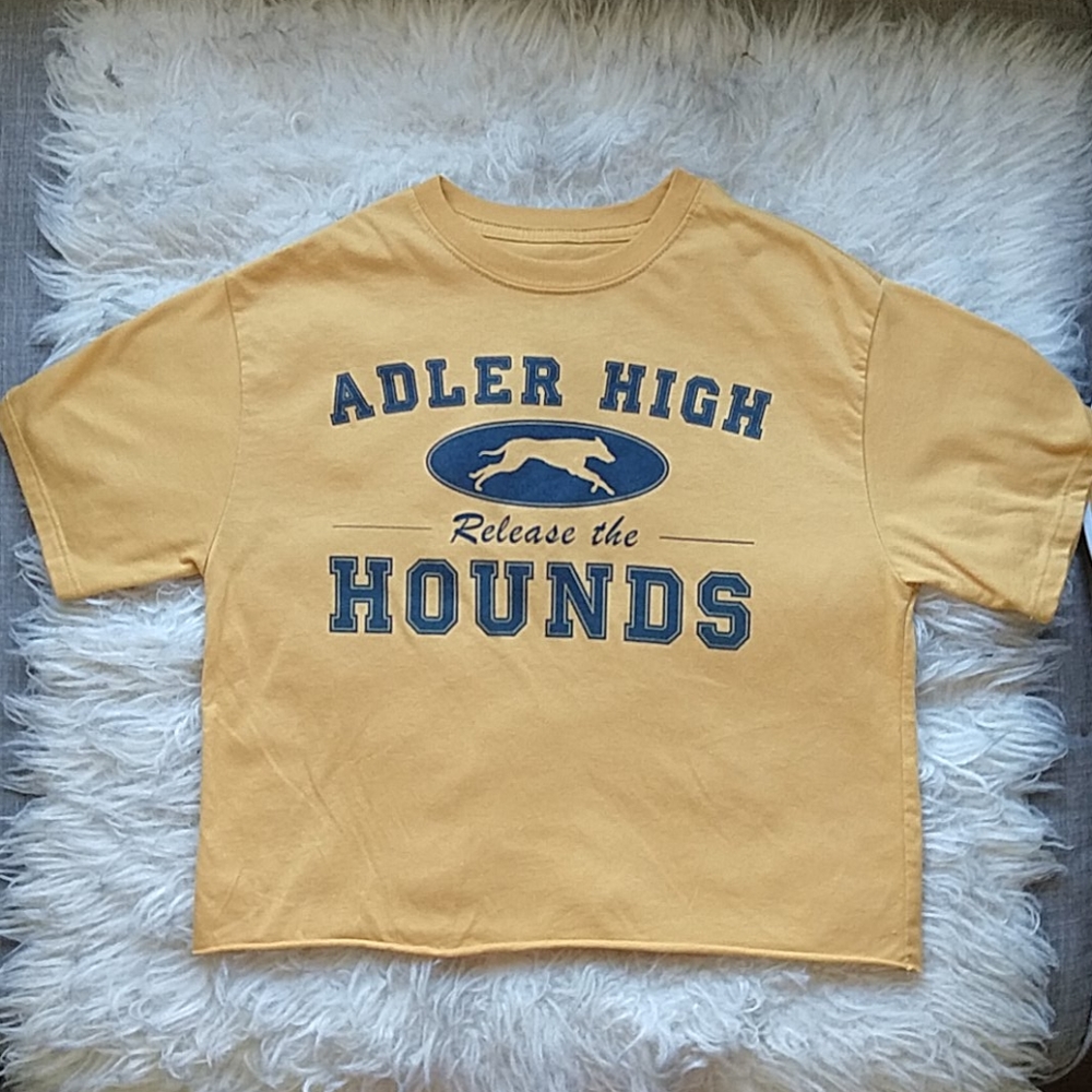 To All the Boys I've Loved Before Yellow Alder High Crop Top S